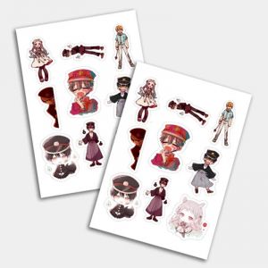 Стикеры А5 для ручной вырезки №0028 "Ханако Кун"