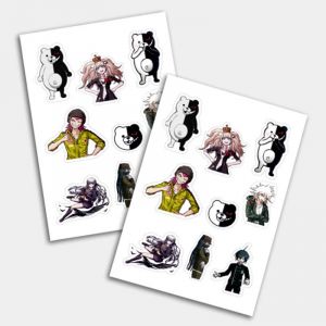 Стикеры А5 для ручной вырезки №0038 "Данганронпа"