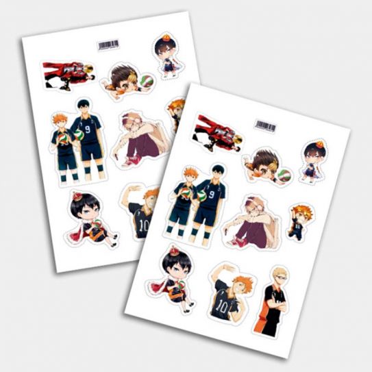 Стикеры А5 для ручной вырезки №0065 "Волейбол"