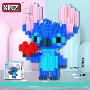 3Д конструктор из мини блоков XINZ Стич гол.кор (683 блока)