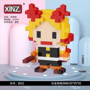 3Д конструктор из мини блоков XINZ Клинок рассекающий демонов 5 Ренгоку (567 блока)