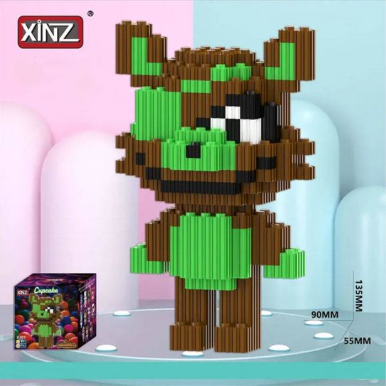 3Д конструктор из мини блоков XINZ Фредди 2 Фокси (647 блока)