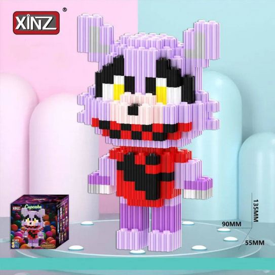 3Д конструктор из мини блоков XINZ Фредди 5 Рокси (643 блока)