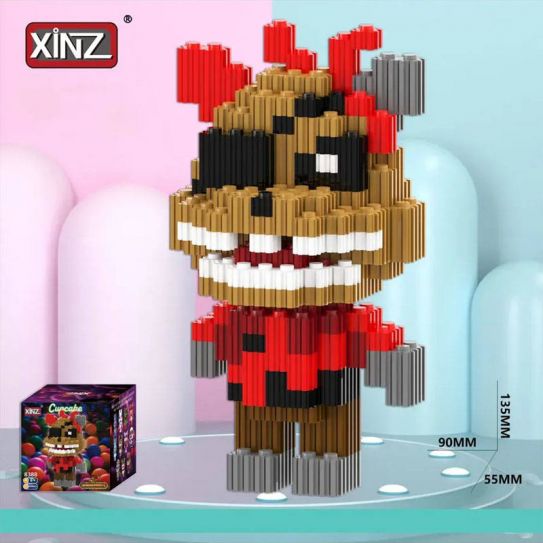 3Д конструктор из мини блоков XINZ Фредди 6 Фокси (635 блока)
