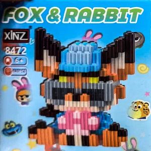 3Д конструктор из мини блоков XINZ Зверополис 3 Ниу Уайлд (620 блоков)