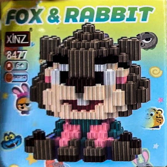 3Д конструктор из мини блоков XINZ Зверополис 4 Нибблс (620 блоков)