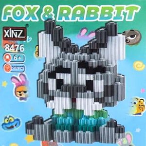 3Д конструктор из мини блоков XINZ Зверополис 6 Пуберт (582 блока)