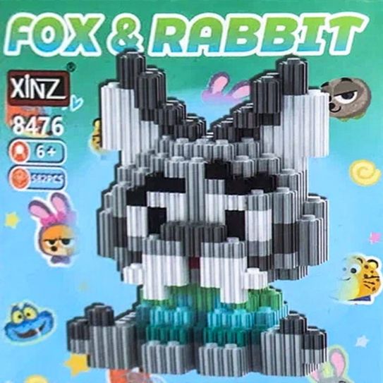 3Д конструктор из мини блоков XINZ Зверополис 6 Пуберт (582 блока)