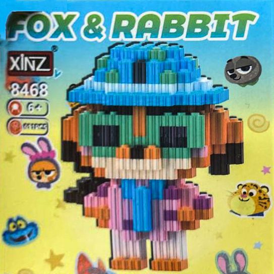 3Д конструктор из мини блоков XINZ Зверополис 9 Ниу Уайлд (611 блоков)