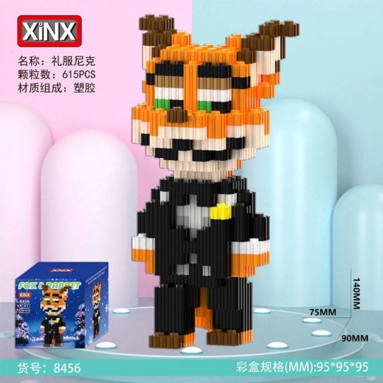 3Д конструктор из мини блоков XINZ Зверополис 11 Ниу Уайлд (615 блоков)