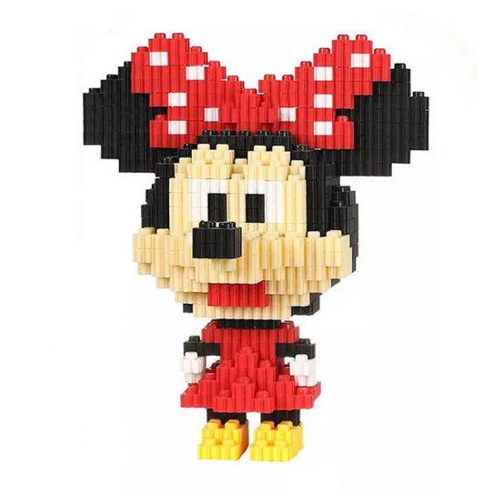3Д конструктор из мини блоков XINZ Минни Маус (827 блоков)