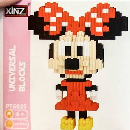 3Д конструктор из мини блоков XINZ Минни Маус (827 блоков)