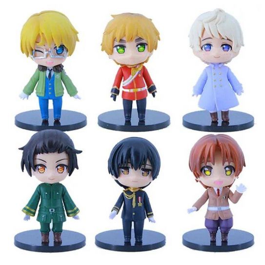 Набор аниме фигурок из 6-и штук Хеталия : мировые звезды Hetalia World Stars (10 см.) (X)