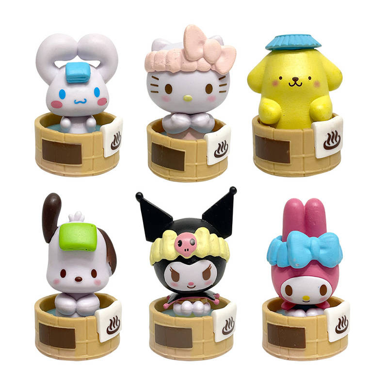 Набор аниме фигурок Kuromi My Melody 13 из 6-и штук (7 см.) (упаковка пакет)