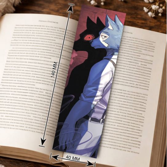 Закладка 4х14см Выдающиеся звери 5