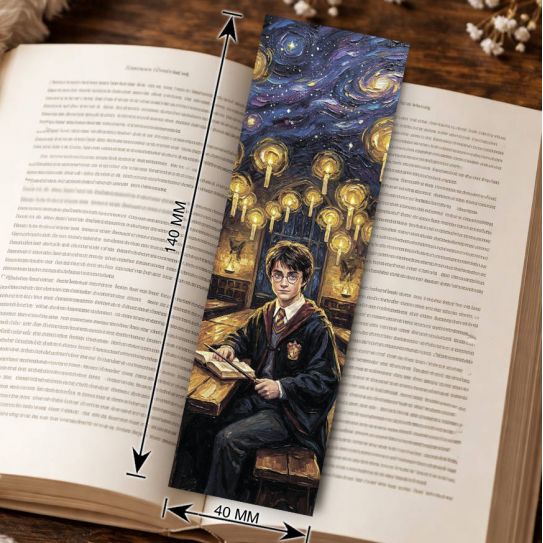 Закладка 4х14см Гарри Поттер 3