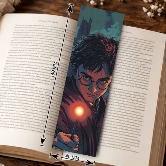 Закладка 4х14см Гарри Поттер 4