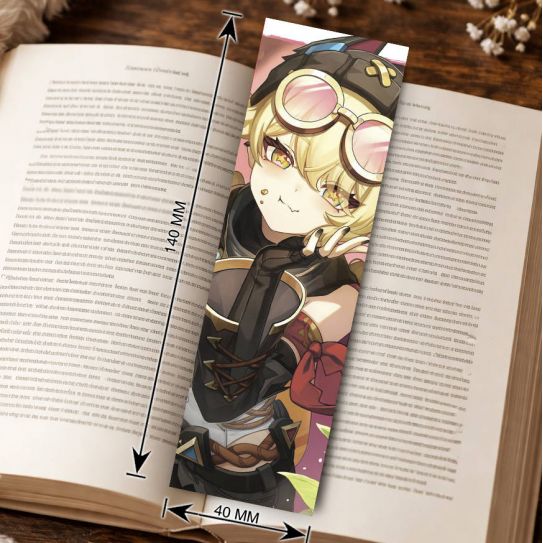 Закладка 4х14см Геншин Genshin Impact 5