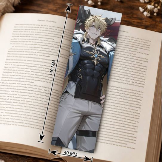 Закладка 4х14см Геншин Genshin Impact 9