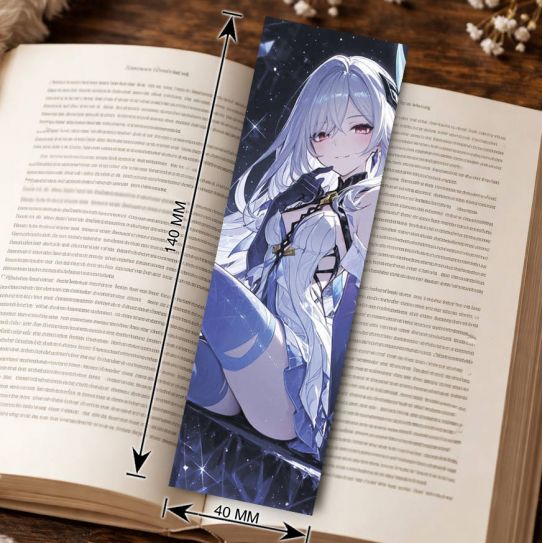 Закладка 4х14см Геншин Genshin Impact 12