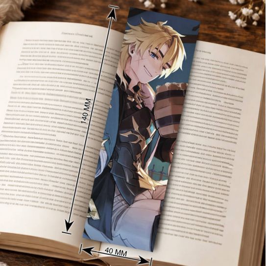 Закладка 4х14см Геншин Genshin Impact 13