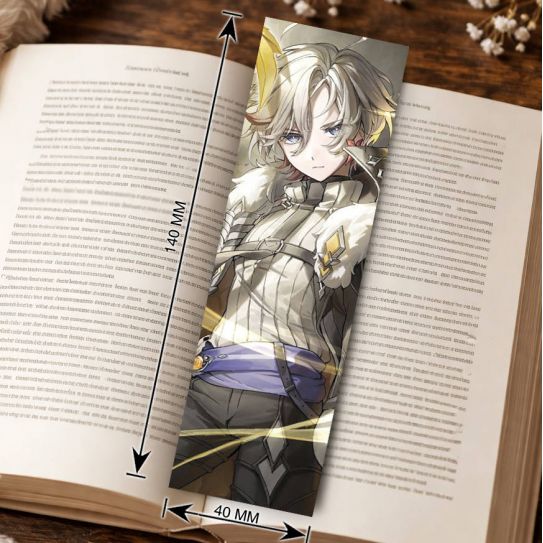 Закладка 4х14см Геншин Genshin Impact 14