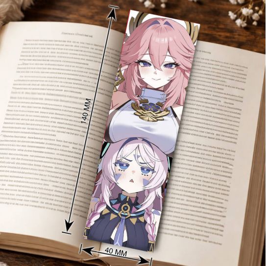 Закладка 4х14см Геншин Genshin Impact 15