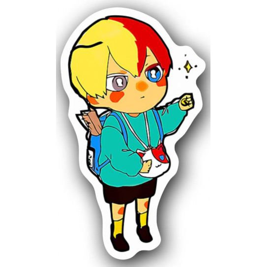 Деревянный светящийся значок АНИМЕ 12-24