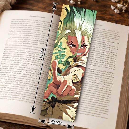 Закладка 4х14см Доктор Стоун 7