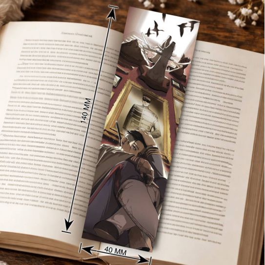 Закладка 4х14см Золотое божество 6