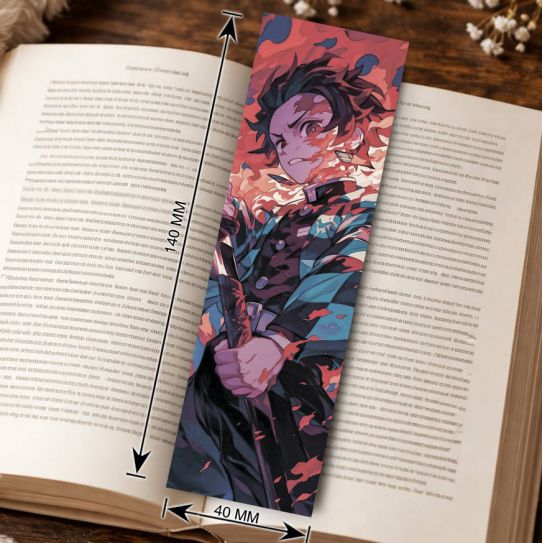 Закладка 4х14см Клинок рассекающий демонов 6