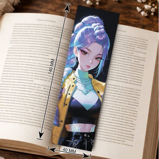 Закладка 4х14см K-POP Охотницы на демонов 2