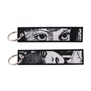 Брелок тканевый с кольцом Спираль 64