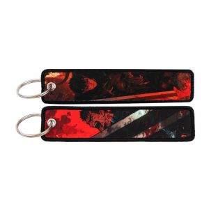 Брелок тканевый с кольцом Берсерк 69