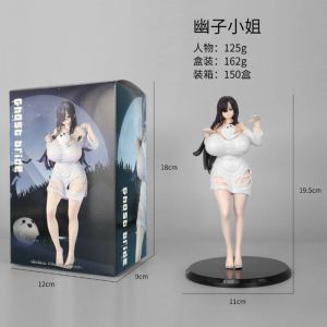 Аниме фигурка Тян с призраком на груди - 20 см (18+ ОСТОРОЖНО)