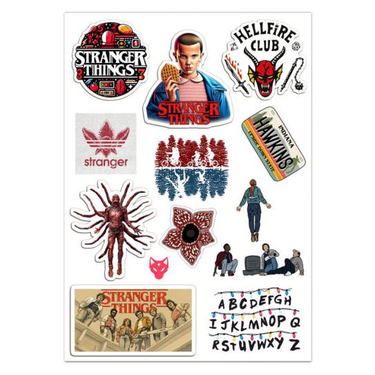 Набор стикеров А5 с вырубкой Очень странные дела 1