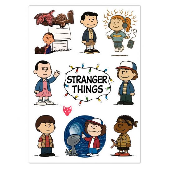 Набор стикеров А5 с вырубкой Очень странные дела 2