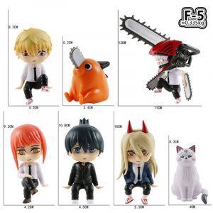 Набор фигурок из 6-ти штук Человек бензопила 8см (пластиковый пакет)