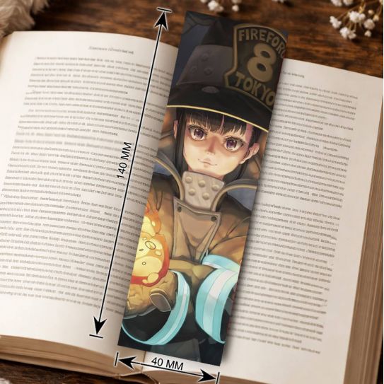 Закладка 4х14см Пламенная бригада пожарных 5