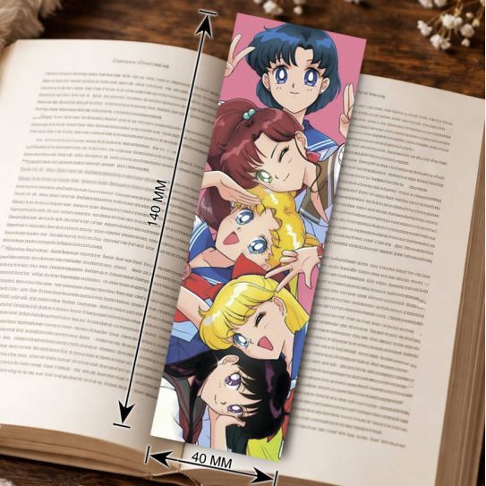 Закладка 4х14см Сейлор мун 2