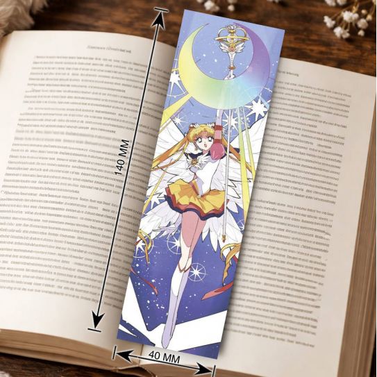 Закладка 4х14см Сейлор мун 4