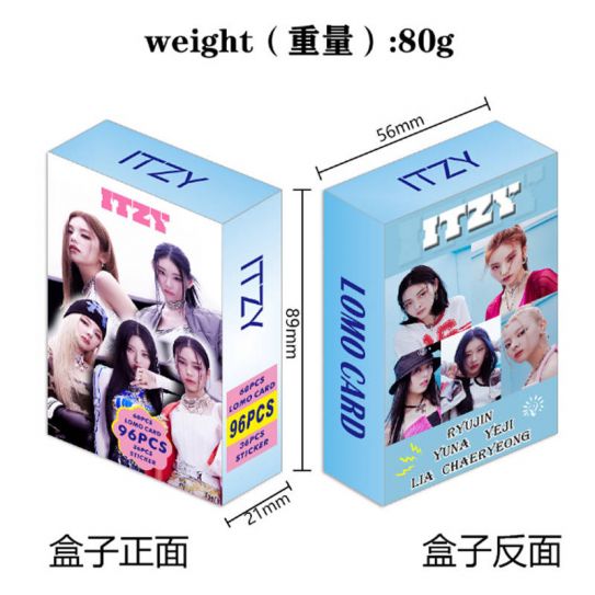 Фотокарточки LOMO CARD K-POP двухст-ие 96 штук (8 на 5 см) 022 ITZY (2)