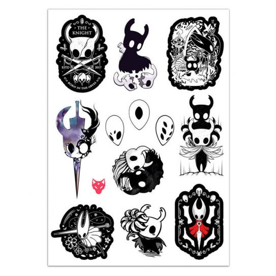Набор стикеров А5 с вырубкой Hollow Knight 2