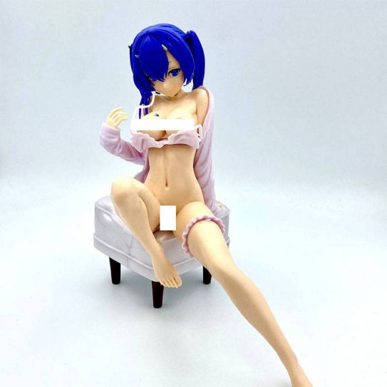 Аниме фигурка Девушка с синими волосами 20 см (18+ ОСТОРОЖНО)