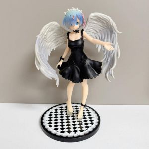 Аниме фигурка РеЗеро Рем в черном платье 21 см