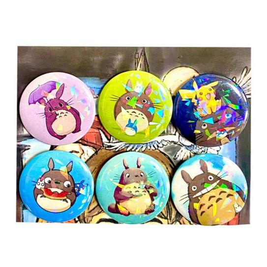 Набор значков 6 шт. 45 мл. на блистере Мой сосед Тоторо