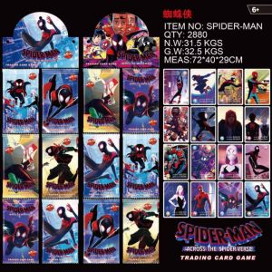 Набор коллекционных-карточек бустеров на ленте  "Человек-паук" 12 бустеров