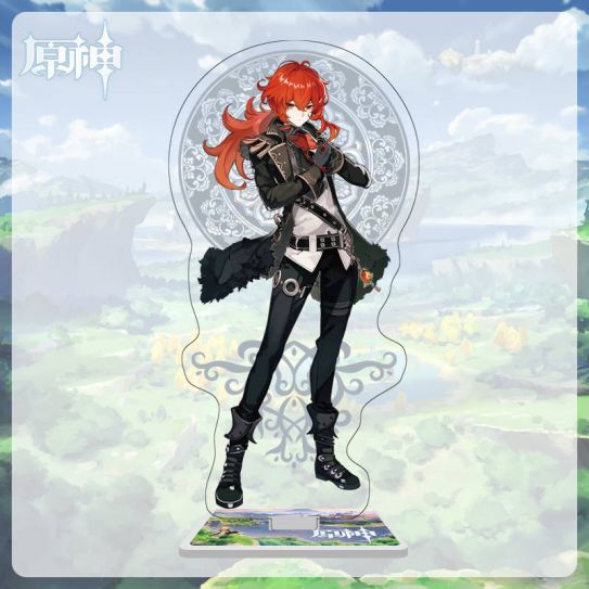 Акриловый стенд (13-15 см) 2D Боги инпакт номер Дилюк 218 NEW