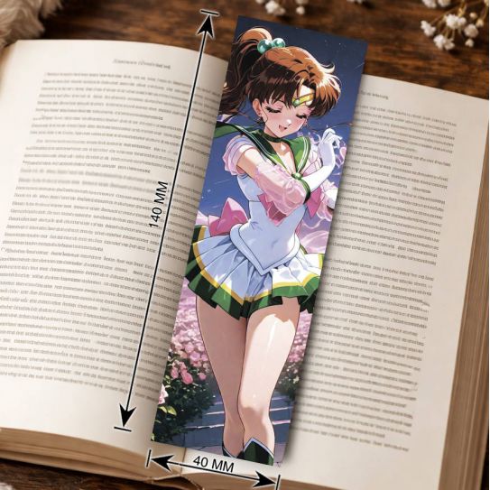 Закладка 4х14см Сейлор мун 7