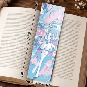 Закладка 4х14см Мику Хацуне 2